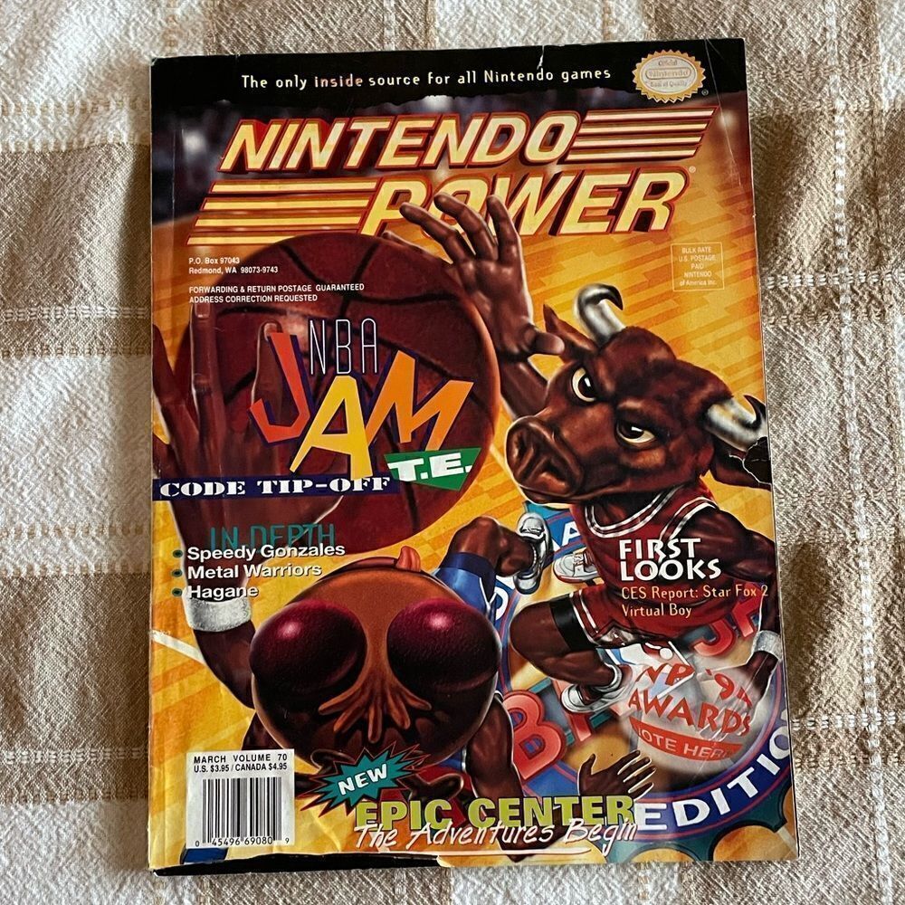 NINTENDO POWER Volume 70 NBA Jam